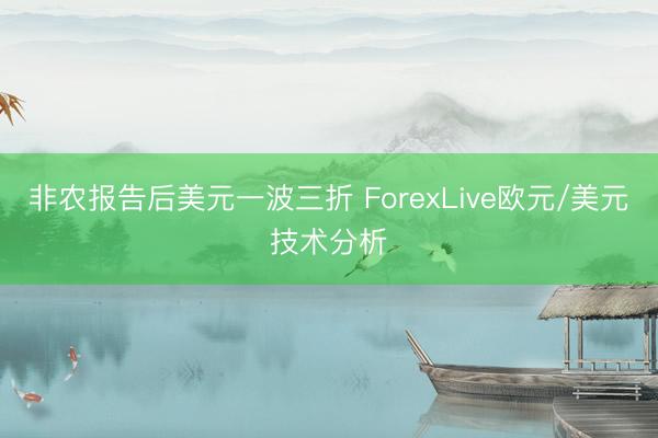 非农报告后美元一波三折 ForexLive欧元/美元技术分析